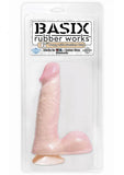 Basix Rubber Works - 6 Inch Dong With Suction Cup - Flesh