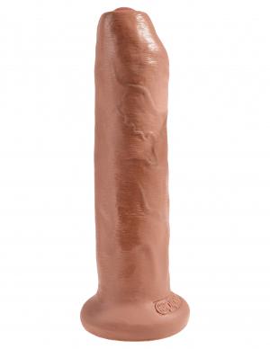 King Cock 7 Uncut Dildo - Tan