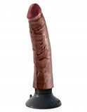 King Cock 7 Vibrating Cock - Brown