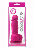Colours Pleasures 4 Dong w/Balls & Suction Cup - Pink