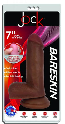 Jock Bareskin Dong W/Balls&Suct Cup 7in