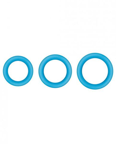 Firefly Halo Medium Cockring - Blue