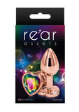 Rear Assets Rose Gold Heart Small - Rainbow