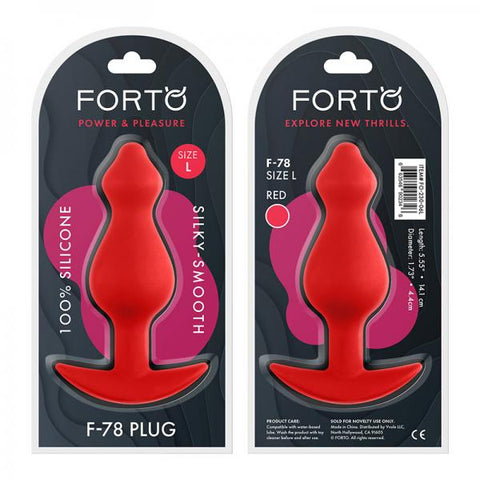 FORTO F-78 Pointee Plug Red Large