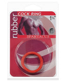Spartacus 1.25 Rubber Cock Ring - Red