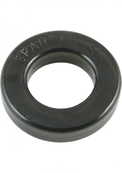 Spartacus Elastomer Cock Ring - Metro Black