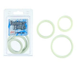 Rubber Cock Ring White 3 Piece