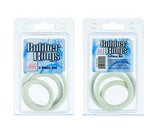 Rubber Cock Ring White 3 Piece