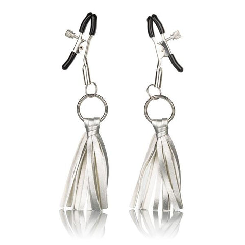 Nipple Play Playful Tassels Nipple Clamps -  Silver