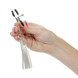 Nipple Play Playful Tassels Nipple Clamps -  Silver