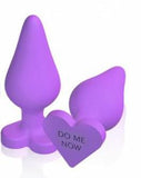 Blush Play With Me Naughty Candy Heart Do Me Now Plug - Purple