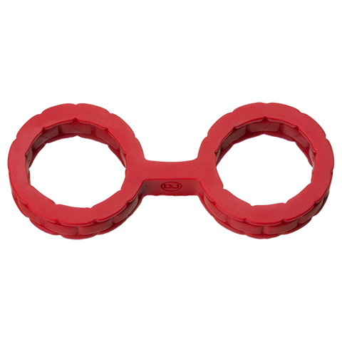 Japanese Bondage Silicone Cuffs Small - Red