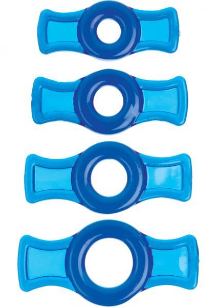 Titanmen Cock Ring Set Blue