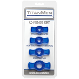 Titanmen Cock Ring Set Blue