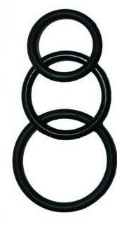 Super Silicone Cockrings 3 (Black)