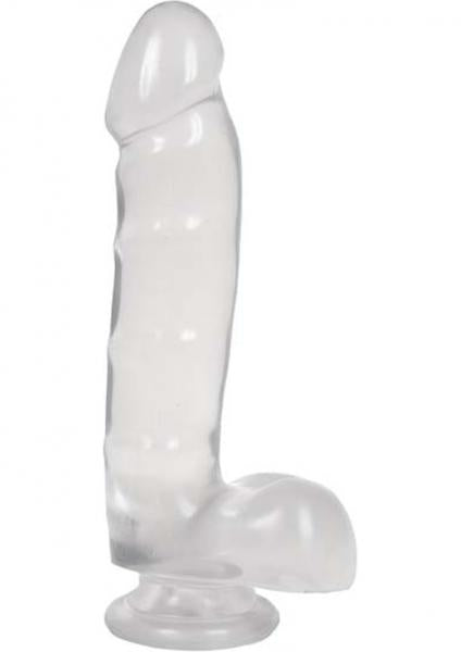 Jelly Jewels - Cock and Balls With Suction Cup - Clear