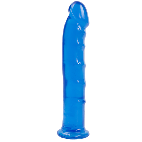 Jelly Jewel Dong With Suction Cup - Sapphire
