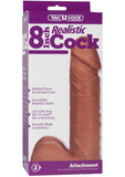 Vac-U-Lock 8-Inch Realistic Cock - Brown