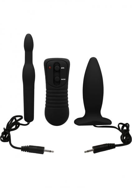 My 1st Anal Explorer Kit Vibrating Butt Plug and Please - Black