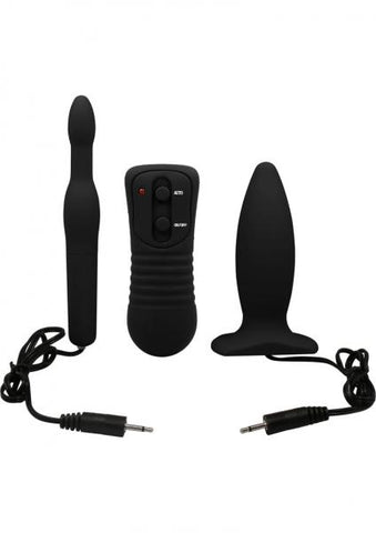 My 1st Anal Explorer Kit Vibrating Butt Plug and Please - Black