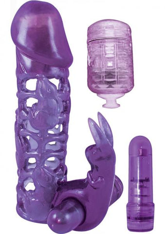 Clit Tickler Penis Extender - Purple