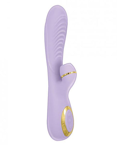 VIBES OF NEW YORK RIBBED SUCTION MASSAGER LAVENDER