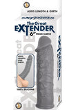 THE GREAT EXTENDER 6 PENIS SLEEVE GREY