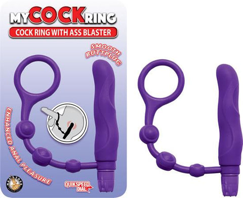MY COCKRING W/ASS BLASTER PURPLE