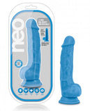 Neo Dual Density Cock W/balls 7.5 Blue