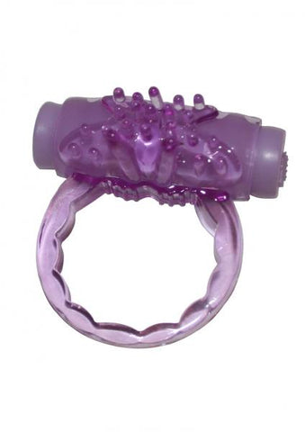 Humm Dinger Turbo Vibrating Cockring - Purple