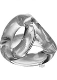 Oxballs Atomic Jock Tri Sport 3 Ring Sling Cockring - Clear