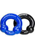 Oxballs Ultraballs Cock Rings - Black/Police Blue Pack of 2