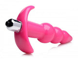 Frisky Bubbling Pink Ribbed Anal Plug