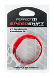 Perfect Fit Speed Shift 17 Adjustments Cock Ring - Red