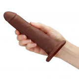 Cloud 9 Novelties Dual Density Real Touch 7 Inch With No Balls - Brown