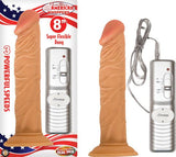 Real Skin All American Whoppers 8 Vibrating Dong