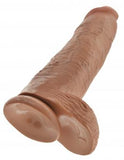 King Cock 12 Inch  Cock W/Balls Tan