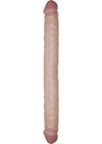 Real Skin All American Whoppers Double Dong 18" - Beige