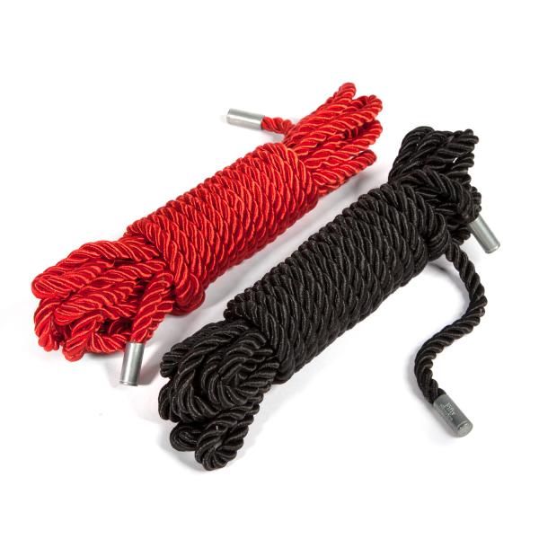 Fifty Shades Of Grey Restrain Me Bondage Rope Twin Pack (1 Red/ 1 Black)