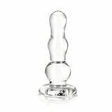 Glass Butt Plug 4 Inches Clear