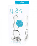 Glass Butt Plug 4 Inches Clear