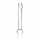 Glas 7 inches Realistic Head Glass Dildo Clear