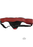 Rouge Jocks with Stripes Black/Red Large