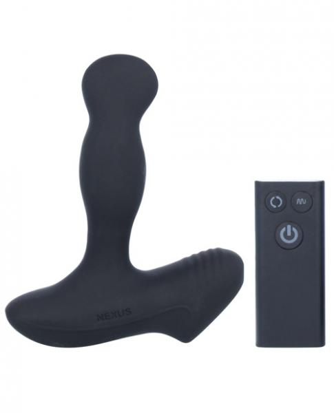 Nexus Revo Slim Remote Control Rotating Prostate Massager - Black