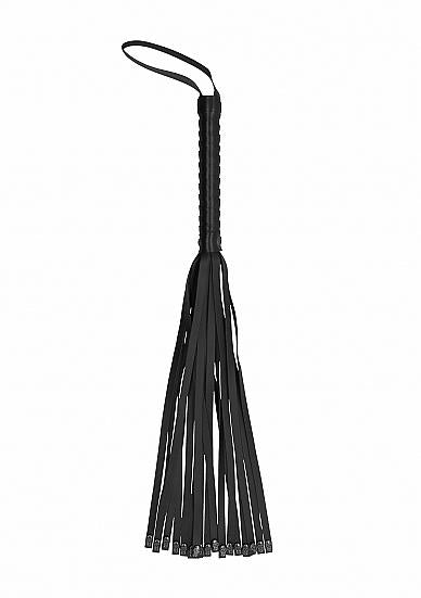 Ouch! Skulls & Bones Whip With Skulls - Black