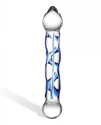 Glas 6.5in Full Tip Textured Glas Dildo