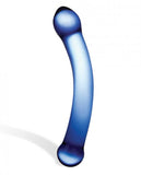 Glas 6 inches Curved Glass G-Spot Dildo Blue