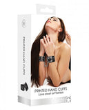 Printed Handcuffs Love Street Art Fashion Black