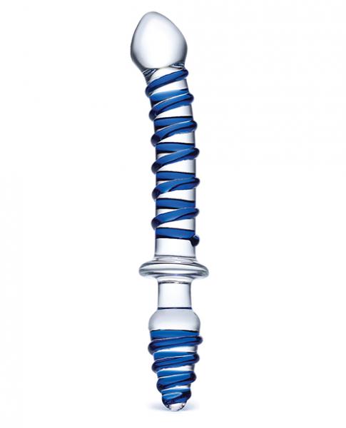 Mr. Swirly Double Ended Glas Dildo And Butt Plug