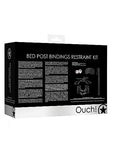 Ouch! - Bed Post Bindings Restraing Kit - Black